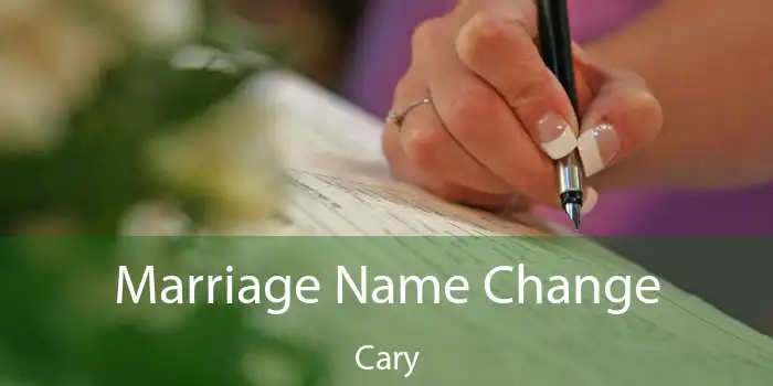 Marriage Name Change Cary