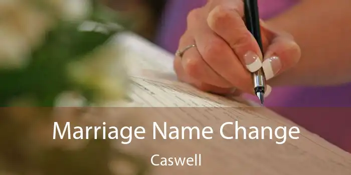 Marriage Name Change Caswell