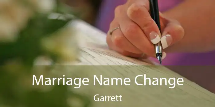 Marriage Name Change Garrett