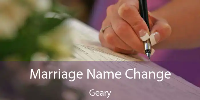 Marriage Name Change Geary