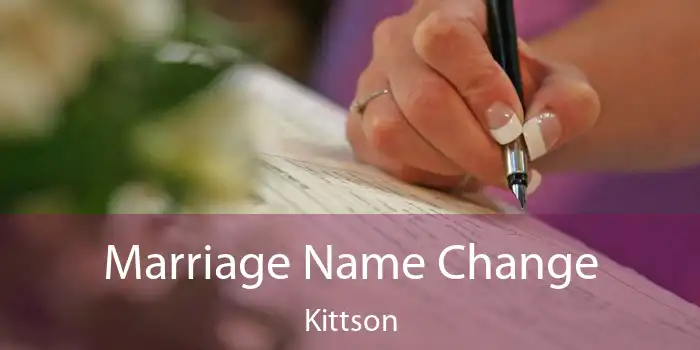 Marriage Name Change Kittson