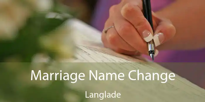 Marriage Name Change Langlade