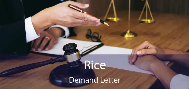 Rice Demand Letter