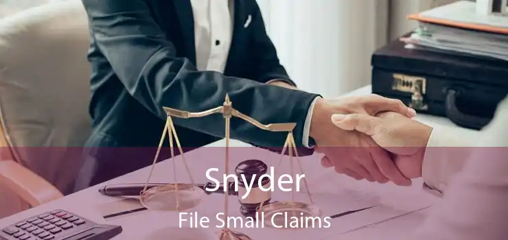 Snyder File Small Claims